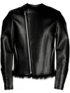 Comme Des Garçons Homme Deux Faux Leather Jacket In Black
