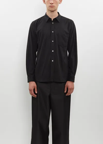Comme Des Garçons Homme Deux Faux Suede Shirt In Black