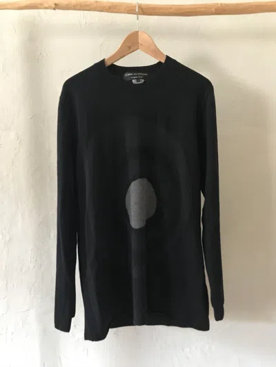 Pre-owned Comme Des Garçons Homme Deux Fw14 Comme Des Garçons Homme Plus Black Wool Sweater (size Large)