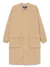Comme Des Garçons Homme Deux Gabardine Coat In Neutrals