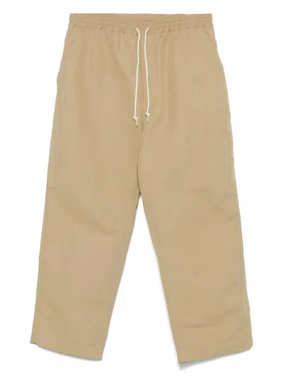 Comme Des Garçons Homme Deux Gabardine Trousers In Neutrals