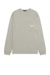 Comme Des Garçons Homme Deux Garment Print Longsleeve Tee In Top Grey