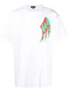 Comme Des Garçons Homme Deux Graphic-print Cotton T-shirt In Weiss
