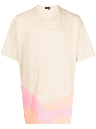 Comme Des Garçons Homme Deux Graphic-print Short Sleeved T-shirt In Braun