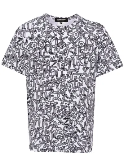 Comme Des Garçons Homme Deux Graphic-print T-shirt In White
