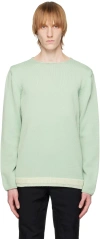 Comme Des Garçons Homme Deux Green Crewneck Sweater In 2 Green