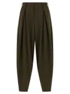Comme Des Garçons Homme Deux Herringbone Wool Pants In Green