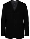 Comme Des Garçons Homme Deux Hooded Twill Blazer In Black