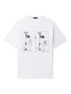 Comme Des Garçons Homme Deux Illustration-print T-shirt In White