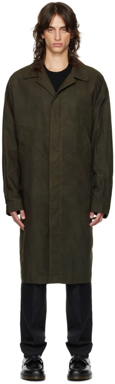 Comme Des Garçons Homme Deux Khaki Spread Collar Jacket In 2 Khaki
