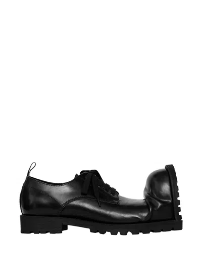 Comme Des Garçons Homme Deux Kids Love Gaite Derby Shoes In Black
