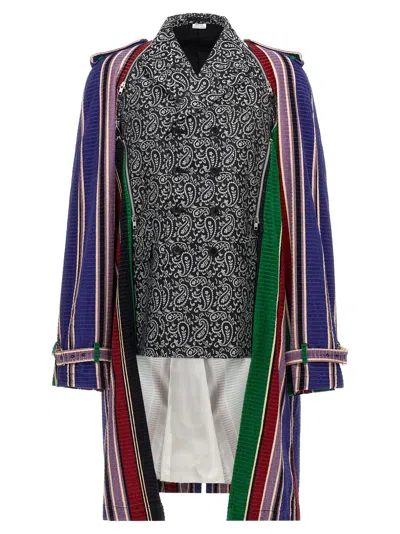Comme Des Garçons Homme Deux Layered Jacket In Multicolor