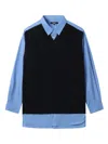 Comme Des Garçons Homme Deux Layered Shirt In 蓝色
