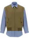 Comme Des Garçons Homme Deux Comme Des Garçons Homme Layered Shirt In Green