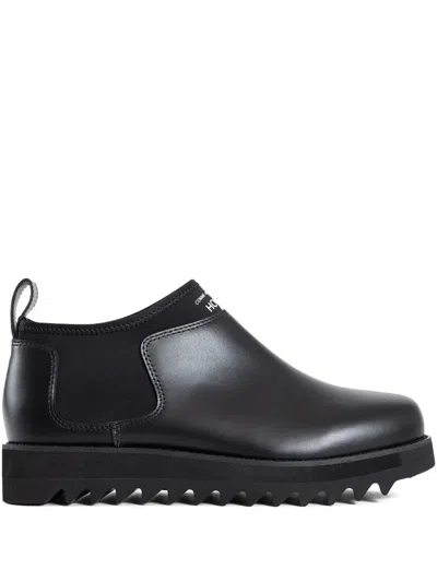 Comme Des Garçons Homme Deux Leather Chelsea Boots In Black