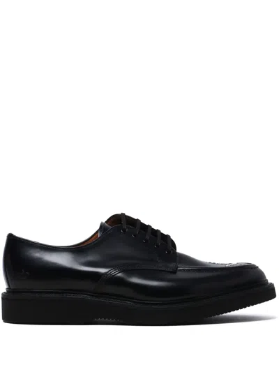 Comme Des Garçons Homme Deux Leather Derby Shoes In 黑色