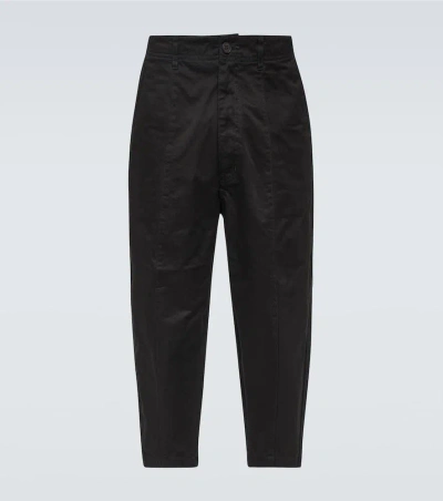 Comme Des Garçons Homme Deux Logo Cotton Jersey Sweatpants In Black X White