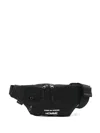 Comme Des Garçons Homme Deux Logo-embroidered Belt Bag In Black