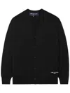 Comme Des Garçons Homme Deux Comme Des Garçons Homme Logo Embroidered Cardigan In Black