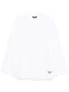 Comme Des Garçons Homme Deux Logo-embroidered Shirt In White