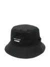 Comme Des Garçons Homme Deux Eyelet Wide Brim Hat In Black