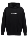 Comme Des Garçons Homme Deux Homme-print Cotton Hoodie In Black