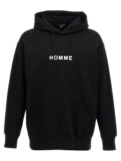 COMME DES GARÇONS HOMME DEUX LOGO PRINT HOODIE