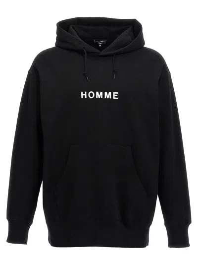 Comme Des Garçons Homme Deux Comme Des Garçons Homme Logo Print Hoodie In Black