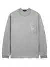 Comme Des Garçons Homme Deux Gray Cotton Jersey Garment Print T-shirt In 灰色