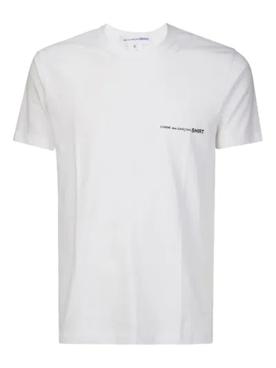 Comme Des Garçons Homme Deux Logo-print T-shirt In White