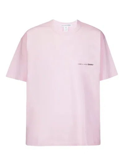 Comme Des Garçons Homme Deux Logo-print T-shirt In Pink