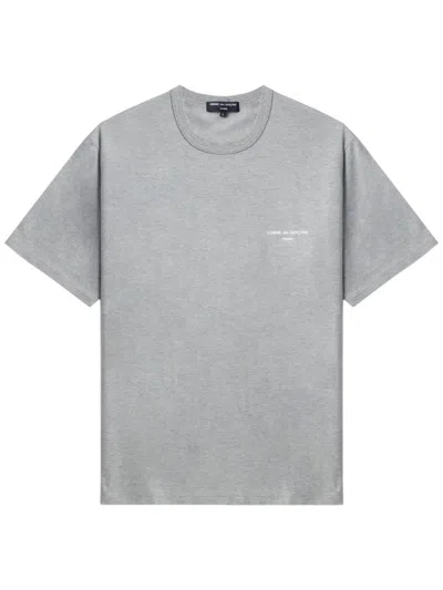 Comme Des Garçons Homme Deux Logo-print T-shirt In 灰色