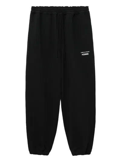 Comme Des Garçons Homme Deux Logo-print Track Pants In Black