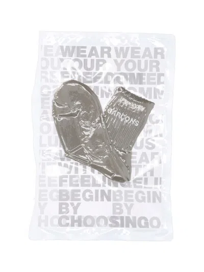 Comme Des Garçons Homme Deux Logo Socks In Green