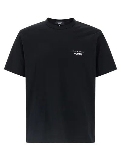 Comme Des Garçons Homme Deux Logo-print Cotton T-shirt In Black
