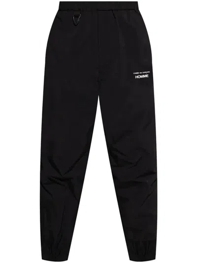 Comme Des Garçons Homme Deux Logo Trousers In Black
