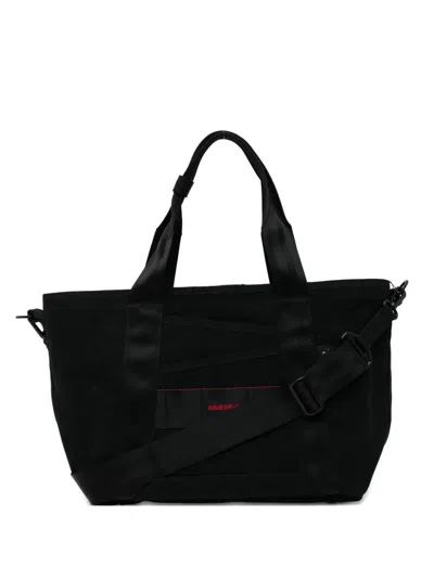 Comme Des Garçons Homme Deux Logo-patch Tote Bag In Black