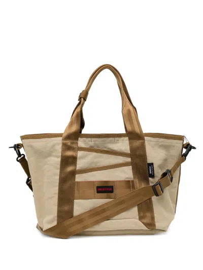 Comme Des Garçons Homme Deux Logo-patch Tote Bag In Neutral