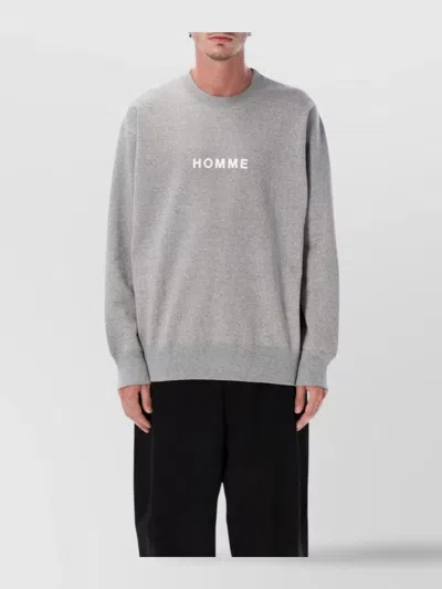 COMME DES GARÇONS HOMME DEUX LONG SLEEVE CREW NECK SWEATER FOR MEN