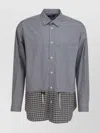 Comme Des Garçons Homme Deux Long Sleeve Shirt Button-down Collar In Brown