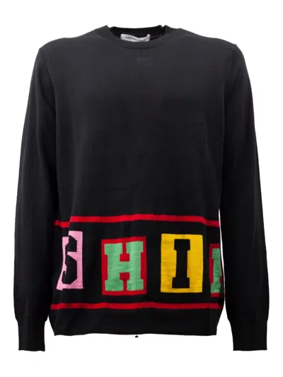 Comme Des Garçons Homme Deux Long-sleeved Crew-neck T-shirt In Black