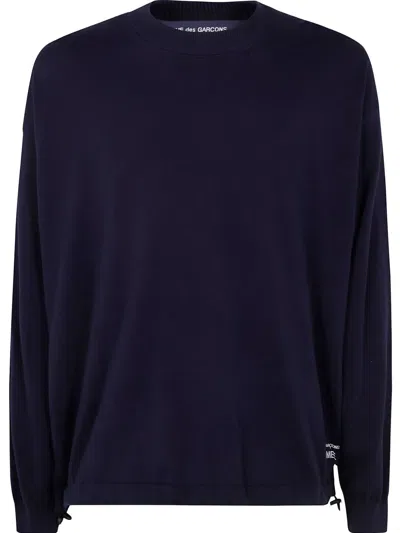 Comme Des Garçons Homme Deux Long-sleeved T-shirt In Blue