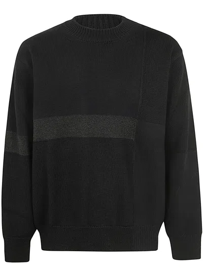 Comme Des Garçons Homme Deux Comme Des Garçons Homme Crewneck Knitted Jumper In Black