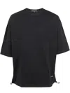 Comme Des Garçons Homme Deux Cotton T-shirt In Black