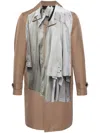 Comme Des Garçons Homme Deux Comme Des Garcons Homme Plus Single Breasted Trench Coat With Trompe In Brown