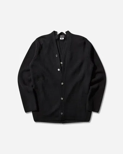 Comme Des Garçons Homme Deux Men S Double Layered Wool Cardigan Black In Multi