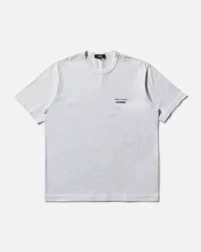 Comme Des Garçons Homme Deux Men S Logo T-shirt In White
