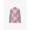 Comme Des Garçons Homme Deux Mens Comme Des Garcons Homme Plus Checked Relaxed-fit Cotton Shirt In Wht/blk X Pink