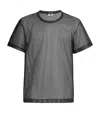 Comme Des Garçons Homme Deux Comme Des Garcons Homme Plus Mesh T-shirt T-shirts Black In Black