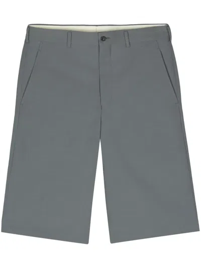 Comme Des Garçons Homme Deux Mid-rise Bermuda Shorts In Grey